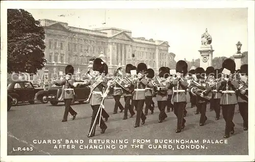 Leibgarde Wache Guards Band Buckingham Palace London Trompete Posaune  Kat. Polizei