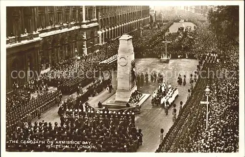 Leibgarde Wache Cenotaph on Armistice Day Whitehall London  Kat. Polizei