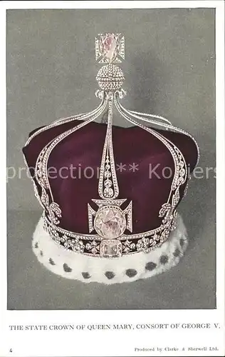 Krone Koenigshaeuser State Crown Queen Mary Consort George V.  Kat. Koenigshaeuser