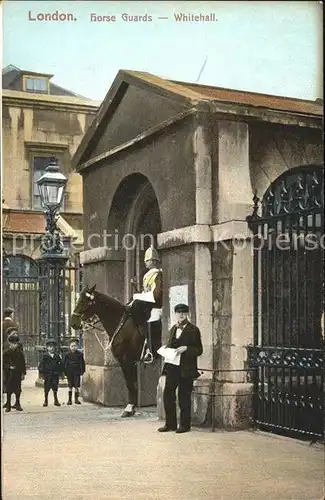 Leibgarde Wache Horse Guards Whitehall London Kat. Polizei