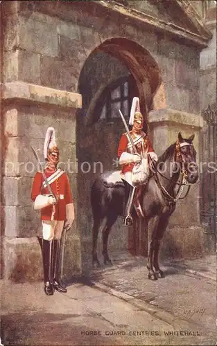 Leibgarde Wache Horse Guard Sentries Whitehall London  Kat. Polizei