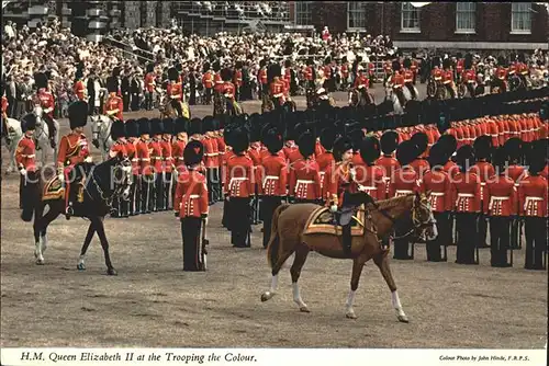 Leibgarde Wache Queen Elizabeth II Trooping the Colour  Kat. Polizei