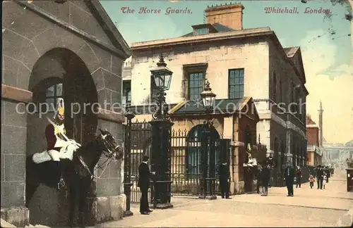 Leibgarde Wache Horse Guards Whitehall London  Kat. Polizei