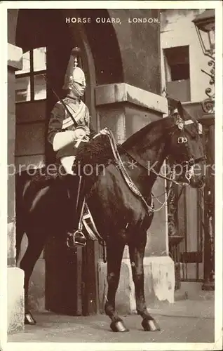 Leibgarde Wache Horse Guard Whitehall London  Kat. Polizei