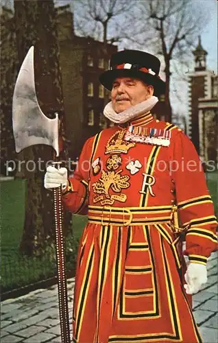 Leibgarde Wache Yeoman Warder Tower of London  Kat. Polizei