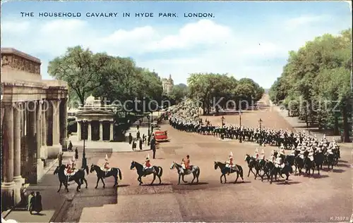 Leibgarde Wache Household Cavalry Hyde Park London Kat. Polizei