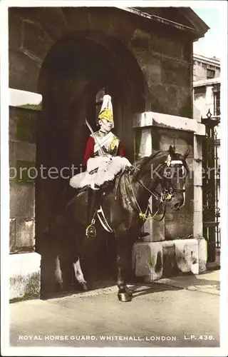 Leibgarde Wache Royal Horse Guard Whitehall London Kat. Polizei