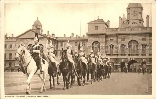 Leibgarde Wache Horse Guards Whitehall London Kat. Polizei