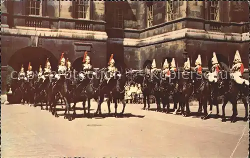 Leibgarde Wache Changing Guard Horseguards Parade London Kat. Polizei