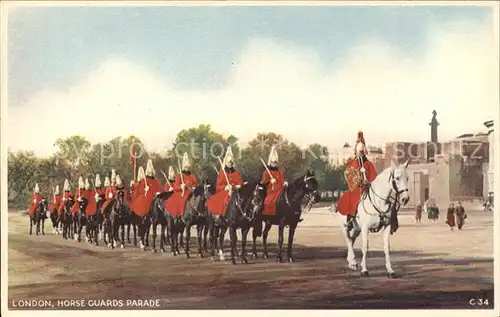 Leibgarde Wache Horse Guards Parade London  Kat. Polizei