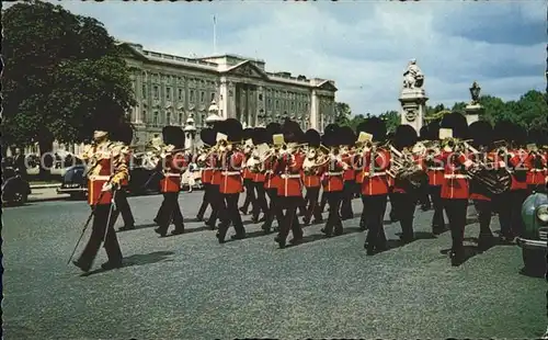 Leibgarde Wache Guards Band London Trompete  Kat. Polizei