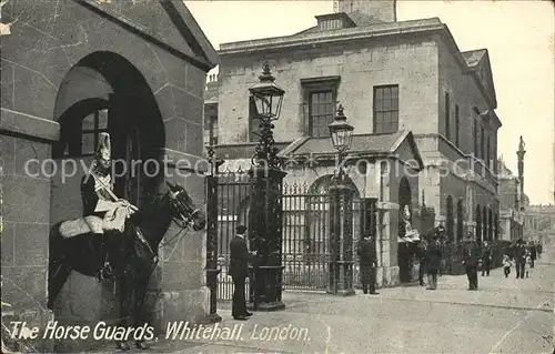 Leibgarde Wache Horse Guards Whitehall London  Kat. Polizei
