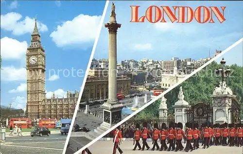 Leibgarde Wache Houses of Parliament Nelson s Column  Kat. Polizei