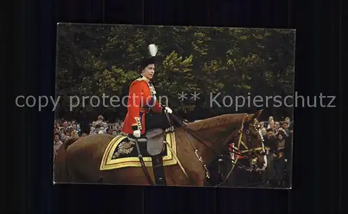 Adel England Queen Elizabeth II. Trooping the Colour ceremony Pferd Kat. Koenigshaeuser