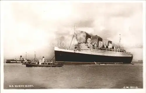 Dampfer Oceanliner S.S. Queen Mary  Kat. Schiffe
