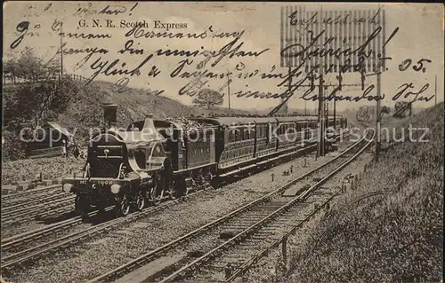 Lokomotive Eisenbahn G.N.R. Scotch Express  Kat. Eisenbahn