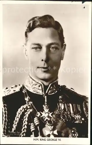 Adel England King George VI. Orden  Kat. Koenigshaeuser