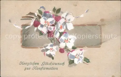 Konfirmation Blumen Glueckwunsch  Kat. Feiern und Feste