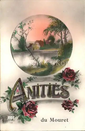 Rosen Amities Freundschaft Verlag ABC Nr. 1890 Kat. Pflanzen