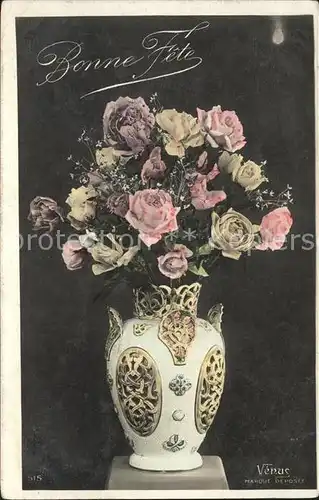 Rosen Vase Verlag Venus Kat. Pflanzen