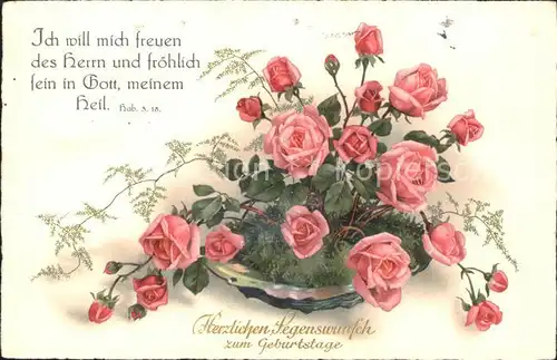 Geburtstag Rosen  Kat. Greetings