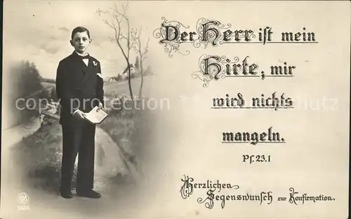 Foto NPG Nr. 1926 Konfirmation Junge Bibel  Kat. Neue Photographische Gesellschaft