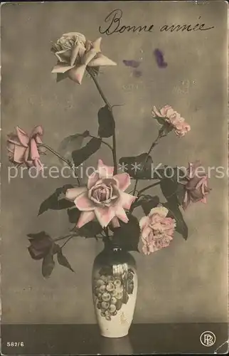 Rosen Vase  Kat. Pflanzen