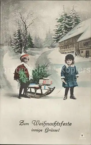 Schlitten Schnee Kinder Geschenke Weihnachten Foto PH Nr. 910 1 Kat. Sport