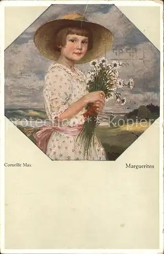 Verlag Primus Nr. 5067 Corneille Max Margueriten Kind Strohhut Kat. Verlage