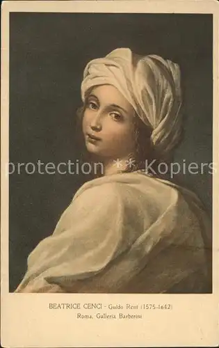 Persoenlichkeiten Beatrice Cenci Kuenstler Guido Reni  Kat. Persoenlichkeiten