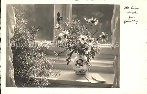 Foto NPG Nr. 3320 Margeriten Vase  Kat. Neue Photographische Gesellschaft