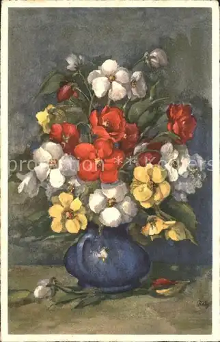 Blumen Blumenstrauss Vase  Kat. Pflanzen