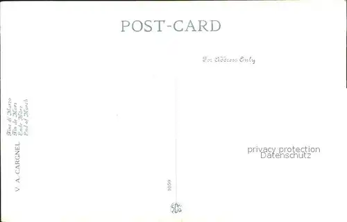 Kuenstlerkarte V. A. Cargnel Fine di Marzo Nr. 1059  Kat. Kuenstlerkarte