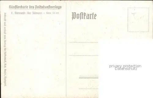 Kuenstlerkarte E. Burnand Der Saemann Landwirtschaft  Kat. Kuenstlerkarte
