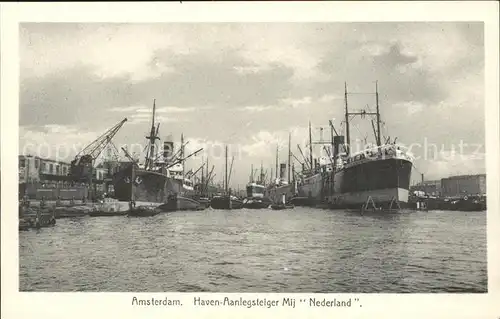 Dampfer Oceanliner Nederland Hafen Amsterdam  Kat. Schiffe