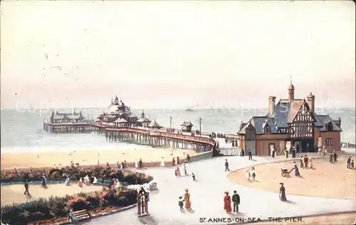 Verlag Tucks Oilette Nr. St. Annes on Sea The Pier  Kat. Verlage