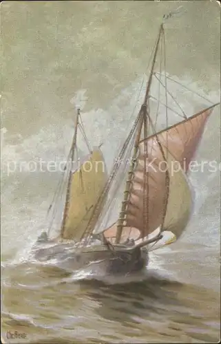 Segelschiffe Kuestenfahrer Jawltaklung Marine Galerie Nr. 255 Kat. Schiffe