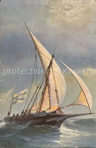 Segelschiffe Calabrische Schebecke Chr. Rave Marine Galerie Nr. 272 Kat. Schiffe