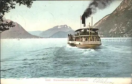 Dampfer Binnenschifffahrt Vierwaldstaettersee Pilatus  Kat. Schiffe