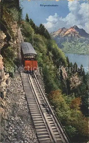 Zahnradbahn Buergenstockbahn Kat. Bergbahn