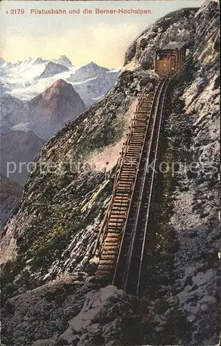 Zahnradbahn Pilatusbahn Berner Hochalpen Kat. Bergbahn