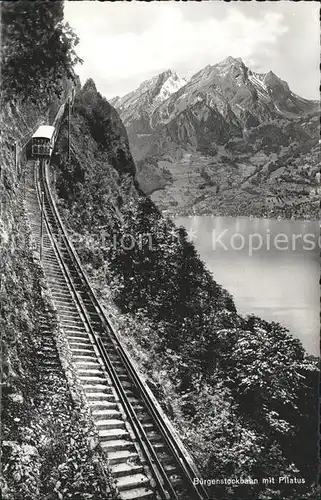 Zahnradbahn Buergenstockbahn Pilatus Kat. Bergbahn