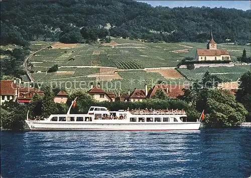 Motorschiffe M S Chasseral Bielersee Lac de Bienne Kat. Schiffe