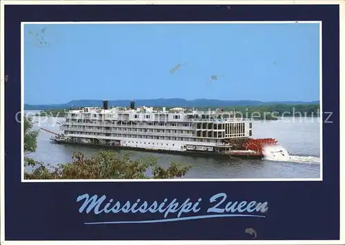 Dampfer Schaufelrad Mississippi Queen  Kat. Schiffe