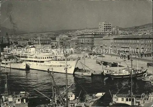 Dampfer Oceanliner Rijeka Hafen Kroatien Kat. Schiffe