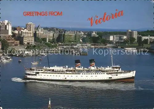Dampfer Binnenschifffahrt Victoria Kanada  Kat. Schiffe