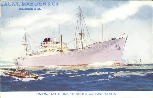 Dampfer Oceanliner M.V. Riebeeck Castle  Kat. Schiffe