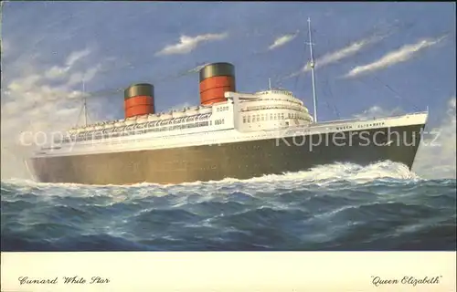 Dampfer Oceanliner Queen Elizabeth Kat. Schiffe