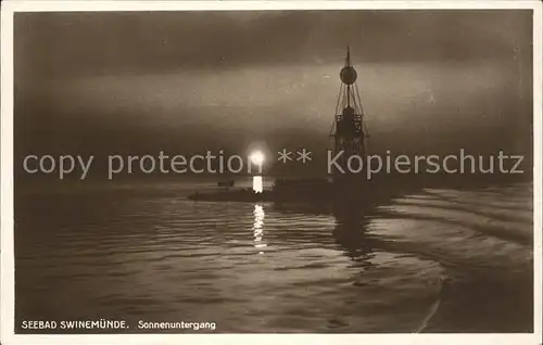 Leuchtturm Lighthouse Swinemuende  Kat. Gebaeude