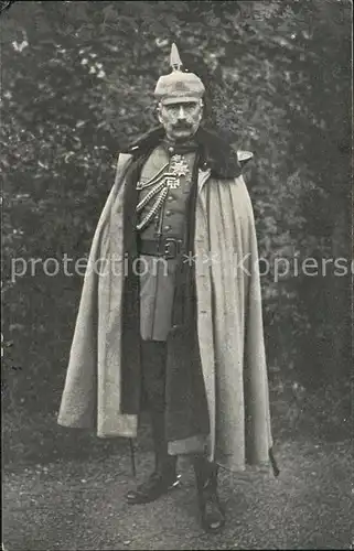 Wilhelm II Pickelhaube Orden  Kat. Persoenlichkeiten